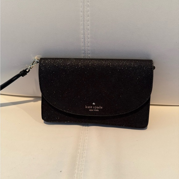 Kate Spade Black Sparkly Joeley Multi Function Wristlet NWT - Picture 1 of 7